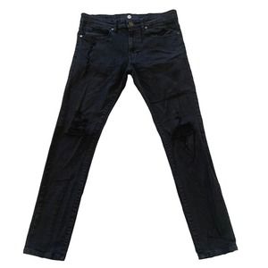 Jordan Craig Black Sean Distressed Skinny Jeans 32x32
